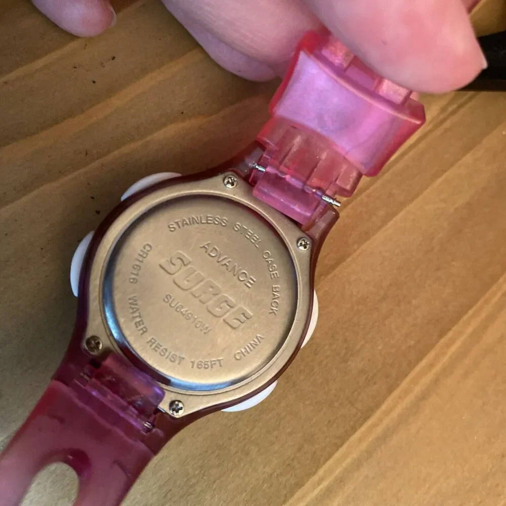 Surge Ladies Digital Pink Watch 7 Inches